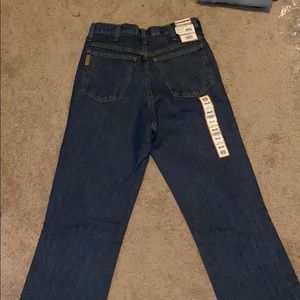 Dark boot cut jeans
